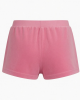 Velour Sleep Shorts Pink Monogram Embossed Lounge Pajamas